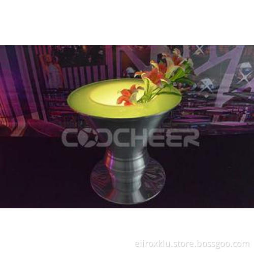 Modern Wireless luminous plastic beer led light ice bucket